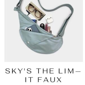Sky's the Limit Faux Leather Crossbody Bag
